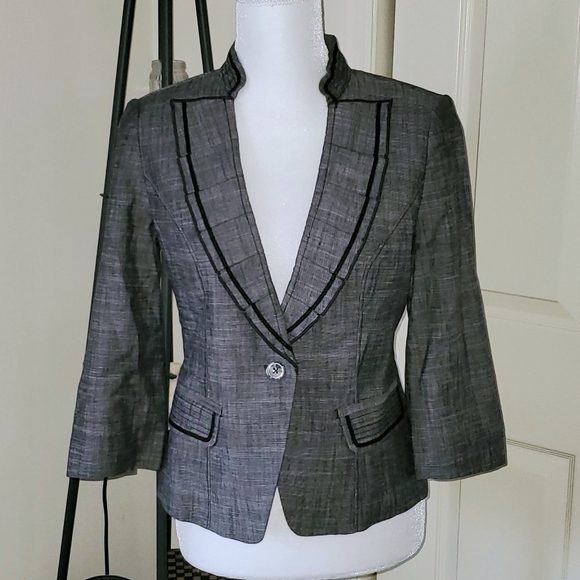 WHBM Linen Blend Jacket/Blazer Sz 4 EUC!